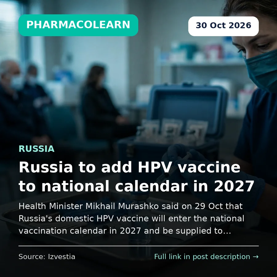 Russia HPV Vaccine National Calendar 2027: Domestic HPV Vaccine to Join National Vaccination Programme